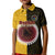 Custom Manihiki Of Cook Islands Kid Polo Shirt Mix Half Black LT6 Kid Yellow - Polynesian Pride