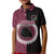 Custom Mangaia Of Cook Islands Kid Polo Shirt Mix Half Black LT6 Kid Maroon - Polynesian Pride