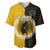 Custom Atutaki Of Cook Islands Baseball Jersey Mix Half Black LT6 Yellow - Polynesian Pride