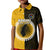 Custom Atutaki Of Cook Islands Kid Polo Shirt Mix Half Black LT6 Kid Yellow - Polynesian Pride