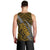 Polynesian Guam Men Tank Top with Coat Of Arms Claws Style - Gold LT6 - Polynesian Pride