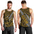 Polynesian Guam Men Tank Top with Coat Of Arms Claws Style - Gold LT6 - Polynesian Pride