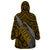 Polynesian Guam Wearable Blanket Hoodie with Coat Of Arms Claws Style - Gold LT6 - Polynesian Pride