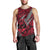 Polynesian Guam Men Tank Top with Coat Of Arms Claws Style - Red LT6 - Polynesian Pride