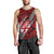 Polynesian Fiji Men Tank Top with Coat Of Arms Claws Style - Red LT6 - Polynesian Pride