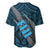 Polynesian Fiji Baseball Jersey with Coat Of Arms Claws Style - Blue LT6 - Polynesian Pride