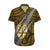 Polynesian Fiji Hawaiian Shirt with Coat Of Arms Claws Style - Gold LT6 Gold - Polynesian Pride