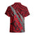 Polynesian Samoa Hawaiian Shirt with Coat Of Arms Claws Style - Red LT6 - Polynesian Pride