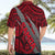 Polynesian Samoa Hawaiian Shirt with Coat Of Arms Claws Style - Red LT6 - Polynesian Pride