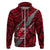 Polynesian Samoa Hoodie with Coat of Arms Claws Style Red LT6 - Polynesian Pride