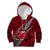 Polynesian Samoa Kid Hoodie with Coat Of Arms Claws Style - Red LT6 Hoodie Red - Polynesian Pride