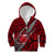 Polynesian Samoa Kid Hoodie with Coat Of Arms Claws Style - Red LT6 Zip Hoodie Red - Polynesian Pride