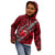 Polynesian Samoa Kid Hoodie with Coat Of Arms Claws Style - Red LT6 - Polynesian Pride