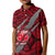 Polynesian Samoa Kid Polo Shirt with Coat Of Arms Claws Style - Red LT6 Kid Red - Polynesian Pride