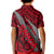 Polynesian Samoa Kid Polo Shirt with Coat Of Arms Claws Style - Red LT6 - Polynesian Pride