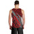 Polynesian Samoa Men Tank Top with Coat Of Arms Claws Style - Red LT6 - Polynesian Pride