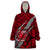 Polynesian Samoa Wearable Blanket Hoodie with Coat Of Arms Claws Style - Red LT6 One Size Red - Polynesian Pride