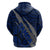 Polynesian Samoa Hoodie with Coat of Arms Claws Style Blue LT6 - Polynesian Pride