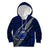 Polynesian Samoa Kid Hoodie with Coat Of Arms Claws Style - Blue LT6 Hoodie Blue - Polynesian Pride