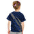 Polynesian Samoa Kid T Shirt with Coat Of Arms Claws Style - Blue LT6 - Polynesian Pride