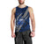 Polynesian Samoa Men Tank Top with Coat Of Arms Claws Style - Blue LT6 - Polynesian Pride