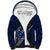 Polynesian Samoa Sherpa Hoodie with Coat Of Arms Claws Style - Blue LT6 Unisex Blue - Polynesian Pride