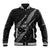 Polynesian Samoa Baseball Jacket with Coat Of Arms Claws Style - Black LT6 Unisex Black - Polynesian Pride