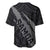 Polynesian Samoa Baseball Jersey with Coat Of Arms Claws Style - Black LT6 - Polynesian Pride