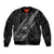 Polynesian Samoa Bomber Jacket with Coat Of Arms Claws Style - Black LT6 Unisex Black - Polynesian Pride