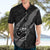 Polynesian Samoa Hawaiian Shirt with Coat Of Arms Claws Style - Black LT6 - Polynesian Pride