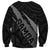 Polynesian Samoa Sweatshirt with Coat Of Arms Claws Style - Black LT6 - Polynesian Pride