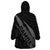 Polynesian Samoa Wearable Blanket Hoodie with Coat Of Arms Claws Style - Black LT6 - Polynesian Pride