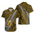 Polynesian Samoa Hawaiian Shirt with Coat Of Arms Claws Style - Gold LT6 - Polynesian Pride