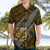 Polynesian Samoa Hawaiian Shirt with Coat Of Arms Claws Style - Gold LT6 - Polynesian Pride