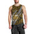 Polynesian Samoa Men Tank Top with Coat Of Arms Claws Style - Gold LT6 - Polynesian Pride