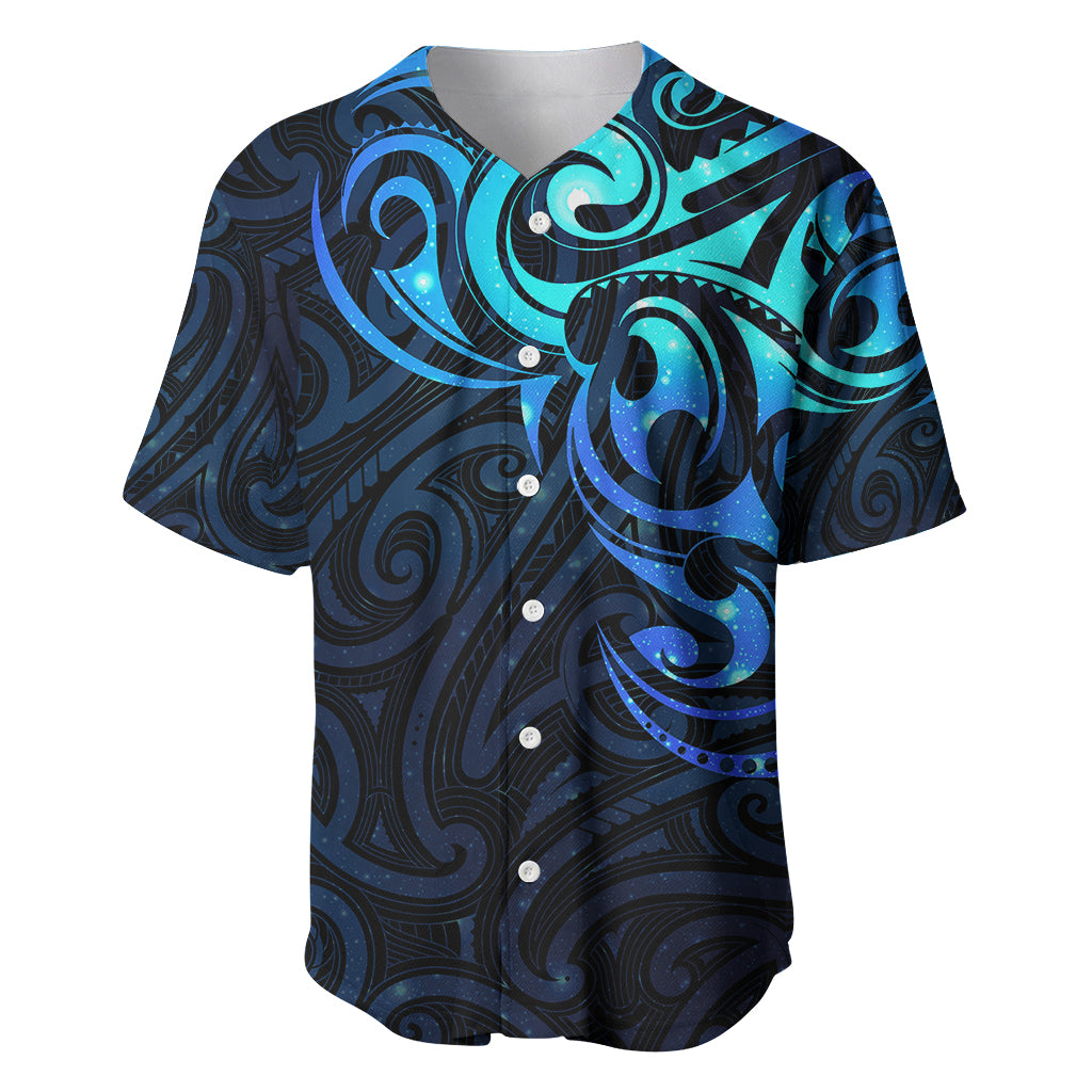 Matariki New Zealand Baseball Jersey Maori New Year Galaxy Sky Blue LT6 blue - Polynesian Pride