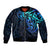 Matariki New Zealand Bomber Jacket Maori New Year Galaxy Sky Blue LT6 Unisex blue - Polynesian Pride