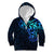 Matariki New Zealand Kid Hoodie Maori New Year Galaxy Sky Blue LT6 Zip Hoodie blue - Polynesian Pride