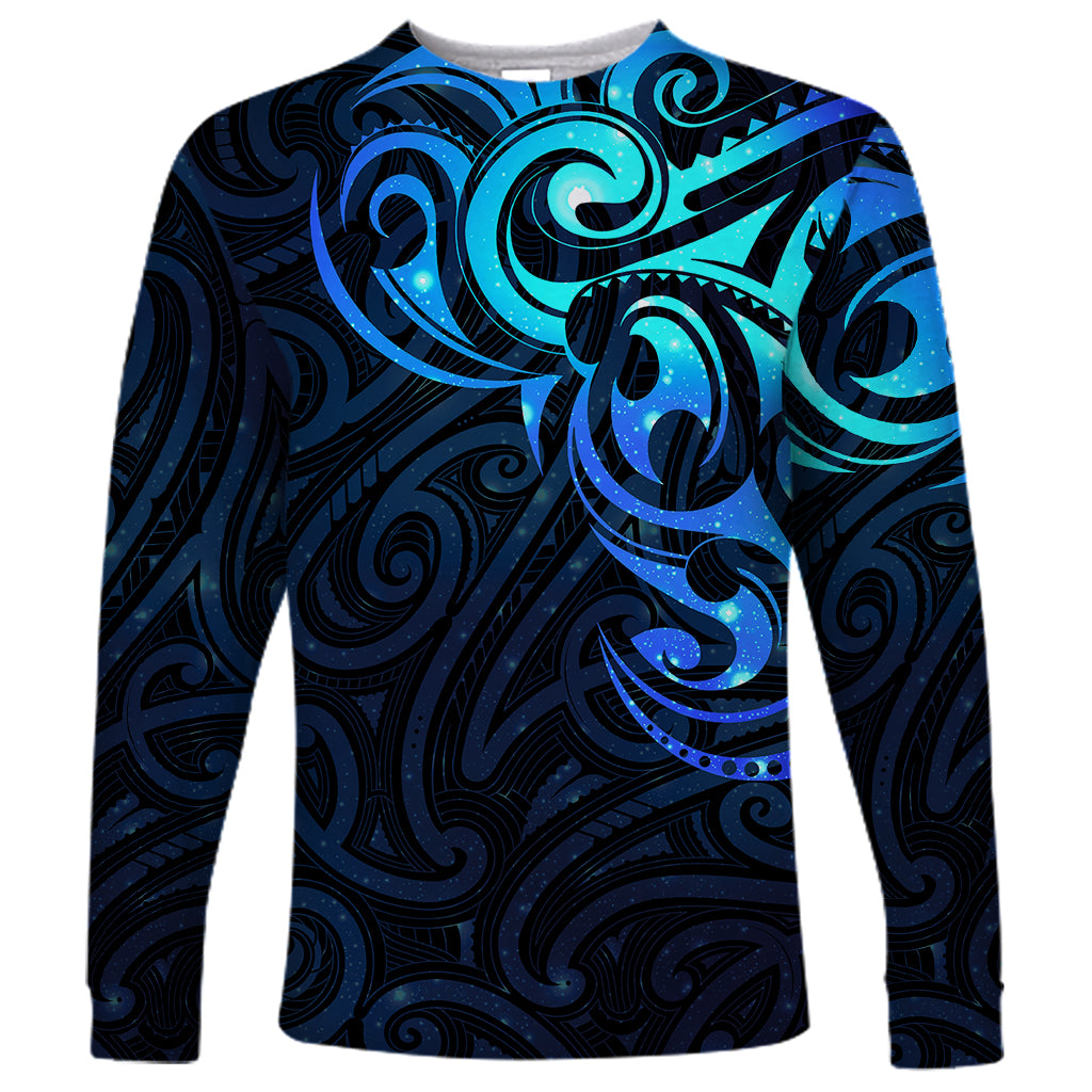 Matariki New Zealand Long Sleeve Shirt Maori New Year Galaxy Sky Blue LT6 Unisex blue - Polynesian Pride