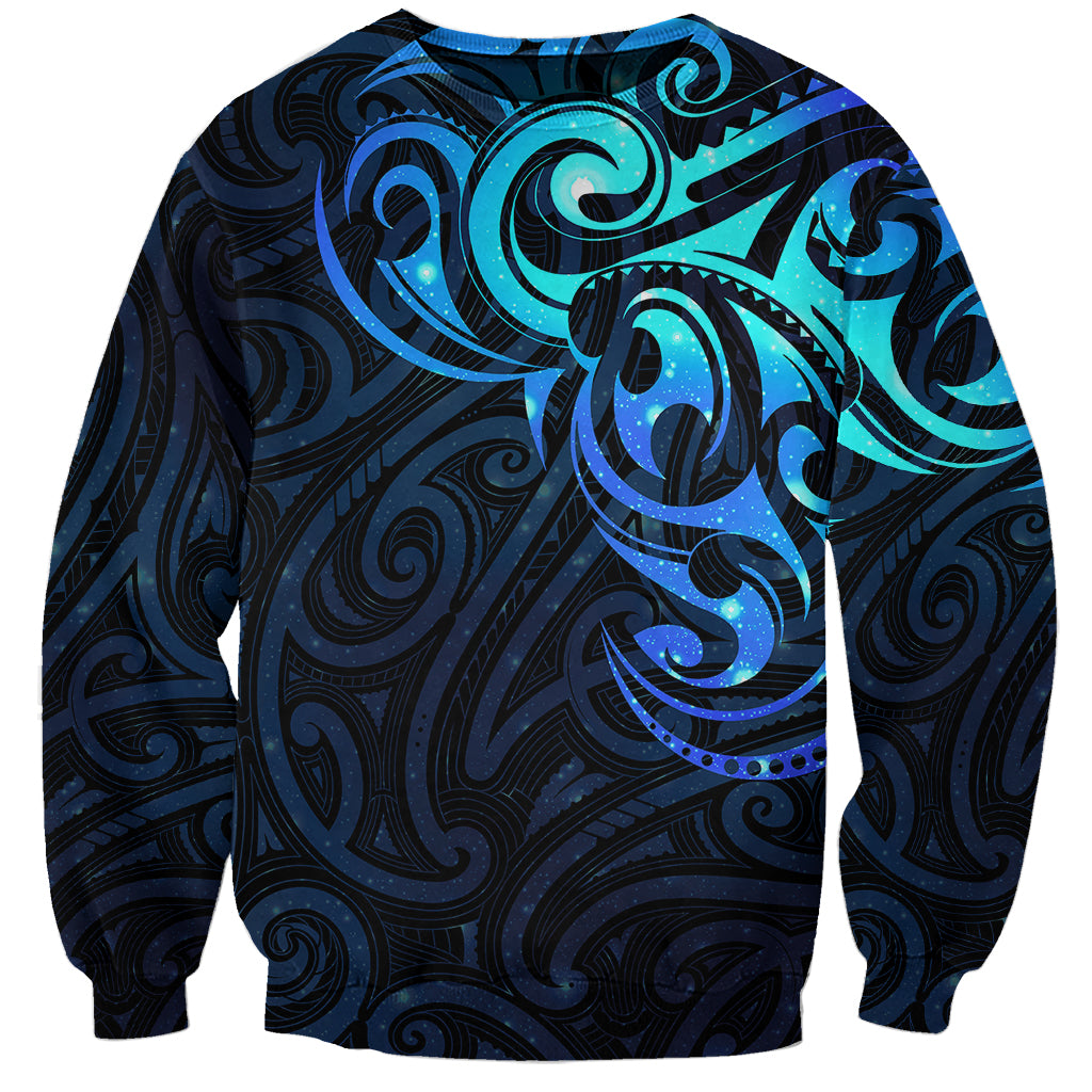 Matariki New Zealand Sweatshirt Maori New Year Galaxy Sky Blue LT6 Unisex blue - Polynesian Pride