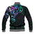 Matariki New Zealand Baseball Jacket Maori New Year Galaxy Sky Green LT6 - Polynesian Pride