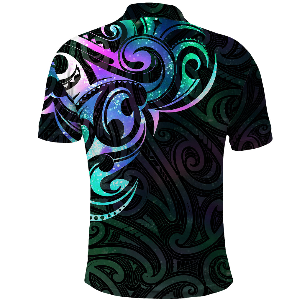 Matariki New Zealand Polo Shirt - Maori New Year Galaxy Sky Green LT6 - Polynesian Pride