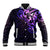 New Zealand Baseball Jacket Maori Matariki Galaxy Sky Purple LT6 Unisex Purple - Polynesian Pride