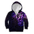 New Zealand Kid Hoodie Maori Matariki Galaxy Sky Purple LT6 Zip Hoodie Purple - Polynesian Pride