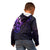 New Zealand Kid Hoodie Maori Matariki Galaxy Sky Purple LT6 - Polynesian Pride