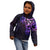 New Zealand Kid Hoodie Maori Matariki Galaxy Sky Purple LT6 - Polynesian Pride