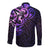 New Zealand Long Sleeve Button Shirt Maori Matariki Galaxy Sky Purple LT6 - Polynesian Pride