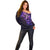 New Zealand Off Shoulder Sweater Maori Matariki Galaxy Sky Purple LT6 - Polynesian Pride