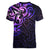 New Zealand Women V Neck T Shirt Maori Matariki Galaxy Sky Purple LT6 - Polynesian Pride