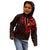 New Zealand Kid Hoodie Maori Matariki Galaxy Sky Red LT6 - Polynesian Pride